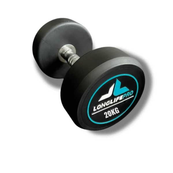 15357984511-dumbbell-redondo-emborrachado-20kg-1-600x600 Halter 20Kg Dumbbell Redondo Aço Emborrachado - Imagem 1