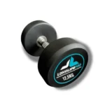 Halter 12,5Kg Dumbbell Redondo Aço Emborrachado